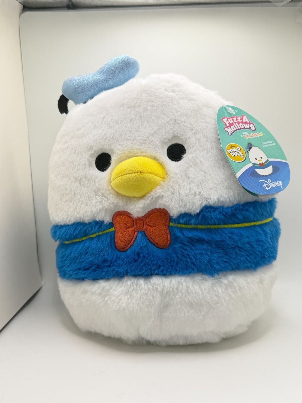 Squishmallow Disney Fuzz-A-Mallow 8in Donald Duck Plush NWT!